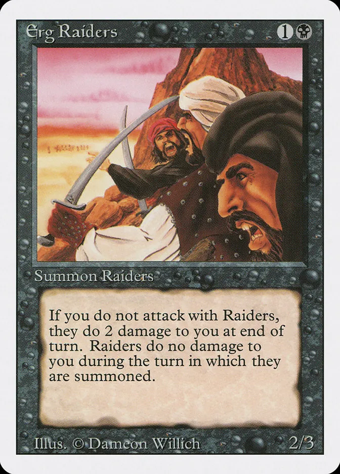 1994 Revised Edition Erg Raiders common #109 common card image
