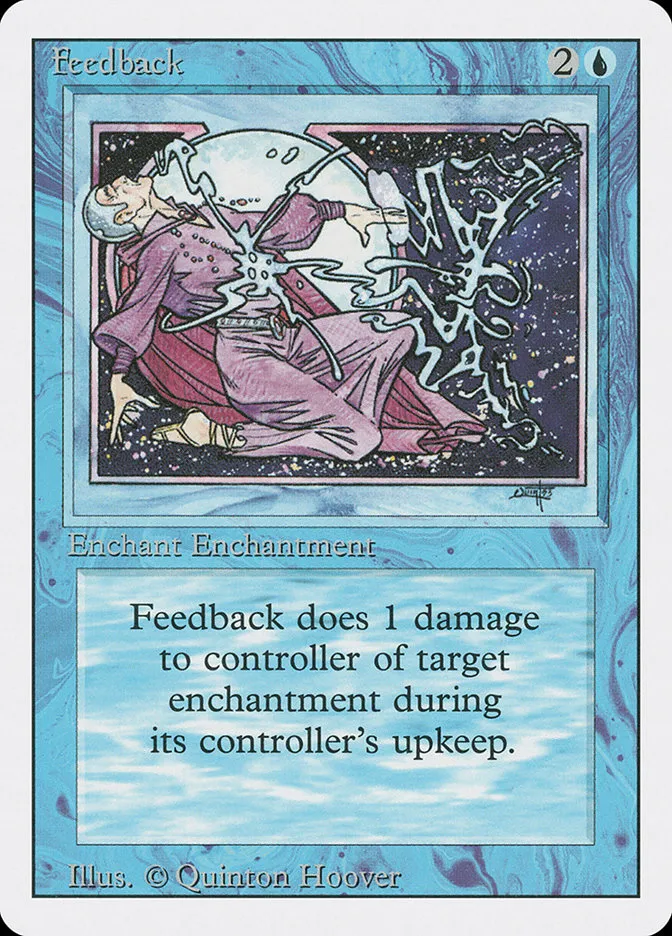 1994 Revised Edition Feedback uncommon #58 uncommon card image