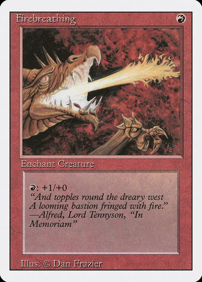 1994 Revised Edition Firebreathing common #151 common card image