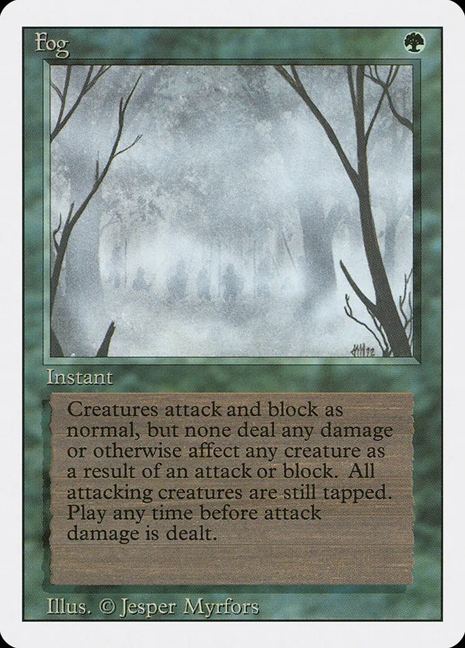 1994 Revised Edition Fog common #195 common card image