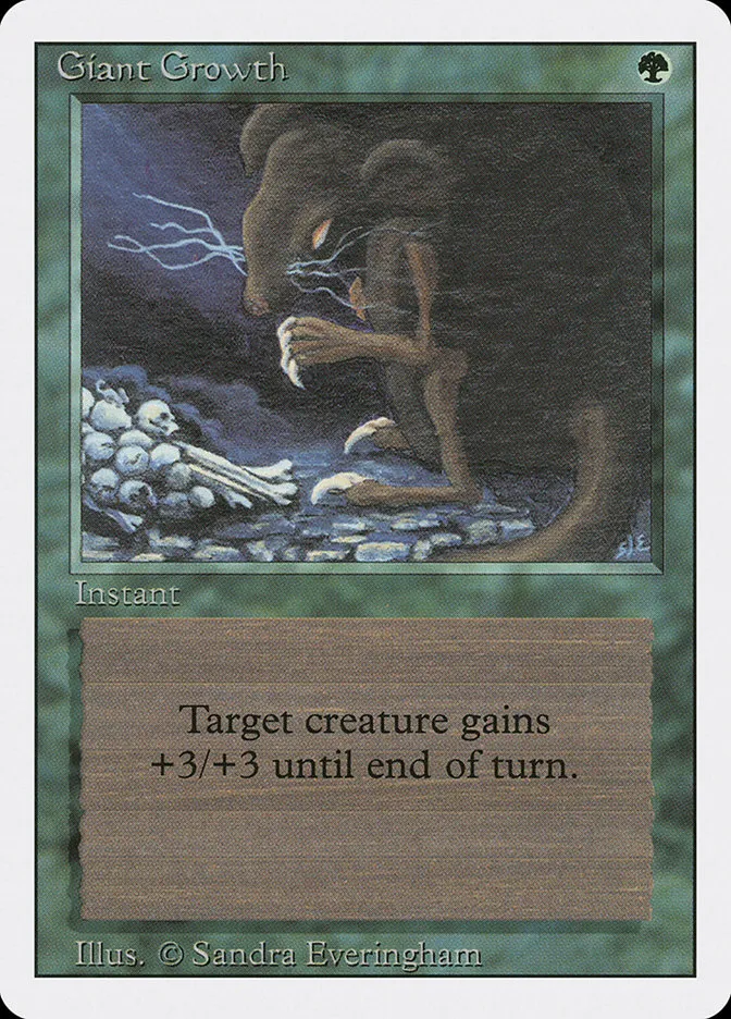 1994 Revised Edition Giant Growth common #199 common card image