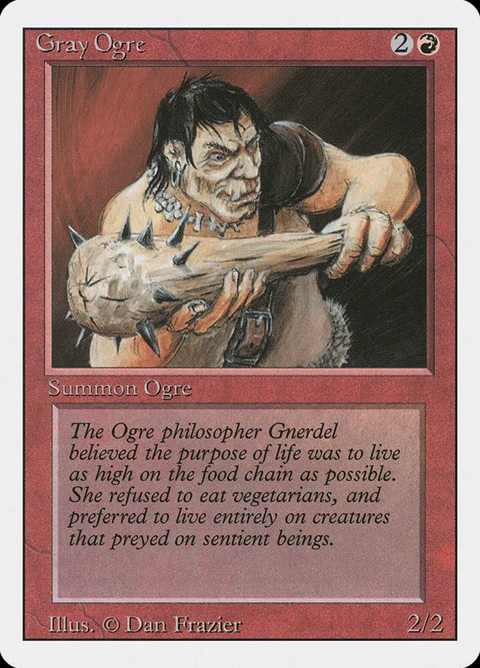 1994 Revised Edition Gray Ogre common #157 common card image