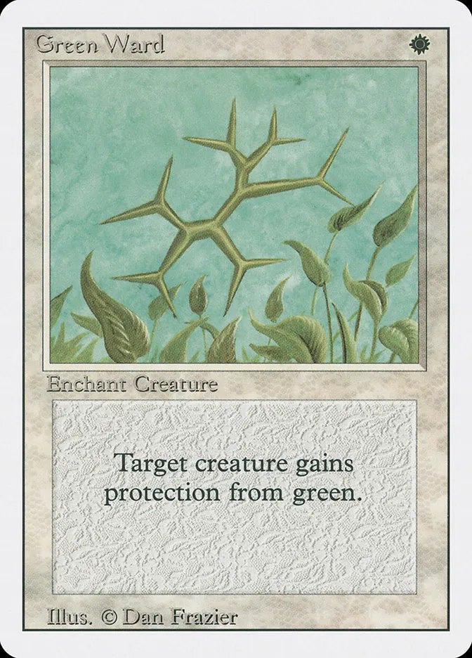 1994 Revised Edition Green Ward uncommon #20 uncommon card image