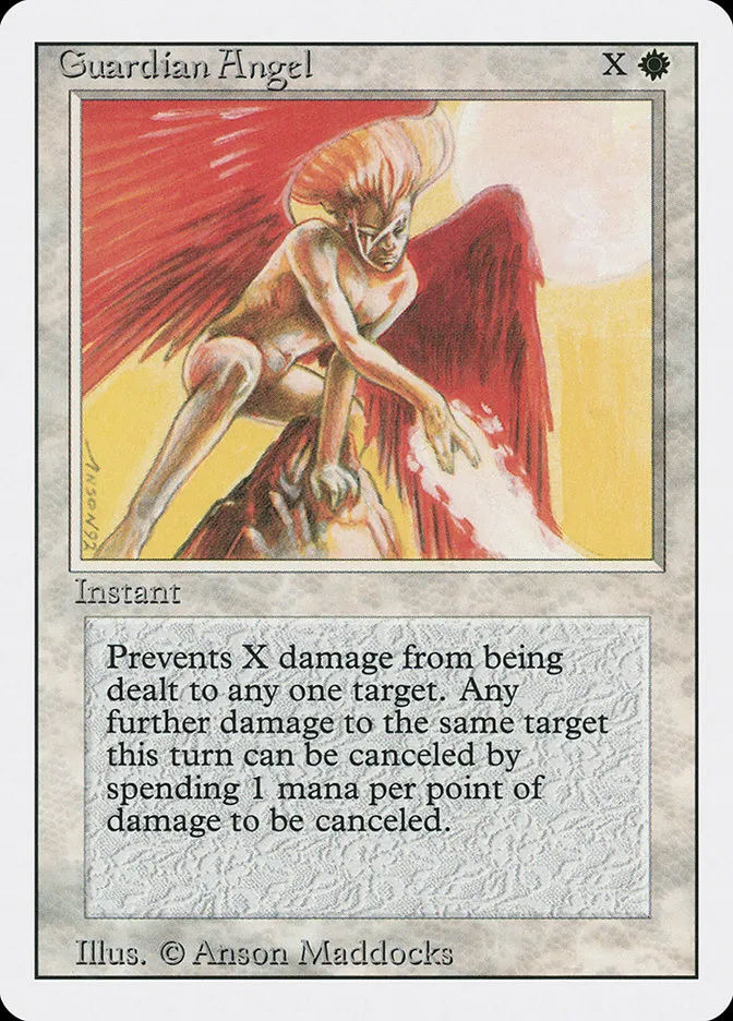 1994 Revised Edition Guardian Angel common #21 common card image