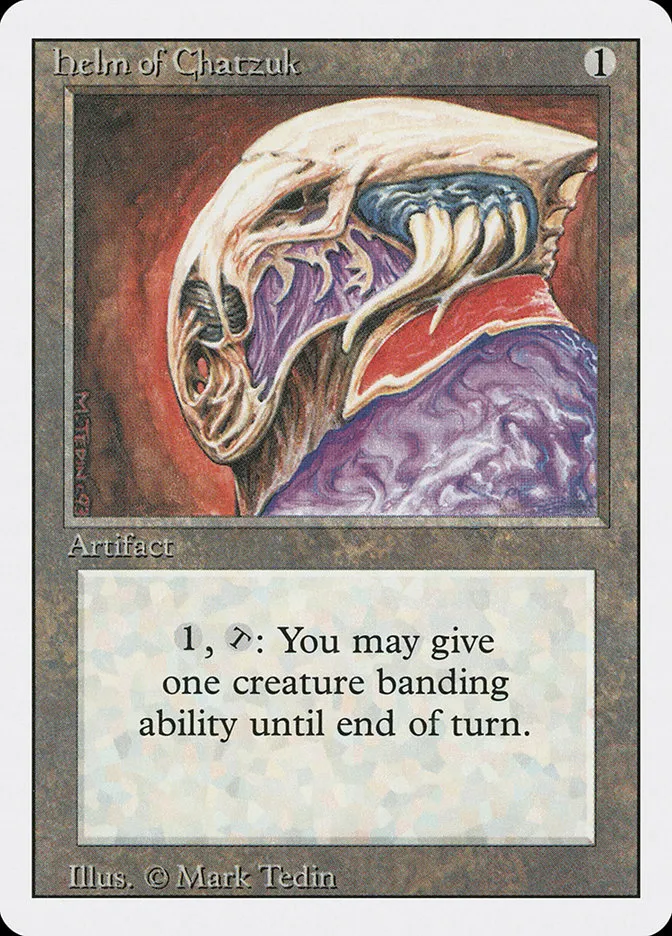 1994 Revised Edition Helm of Chatzuk rare #250 rare card image