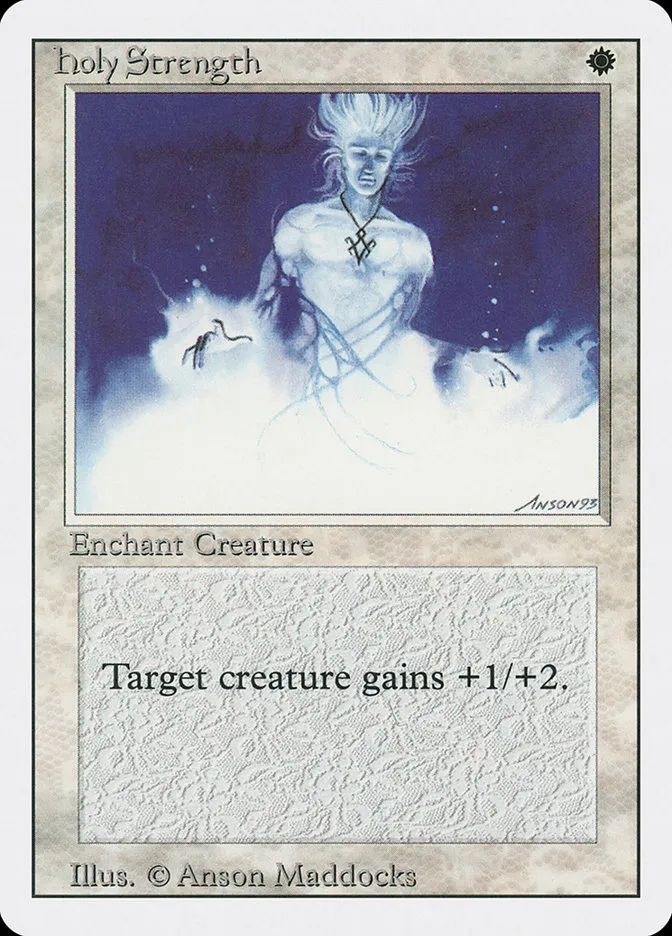 1994 Revised Edition Holy Strength common #24 common card image