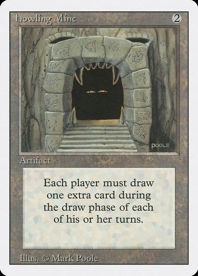 1994 Revised Edition Howling Mine rare #251 rare card image