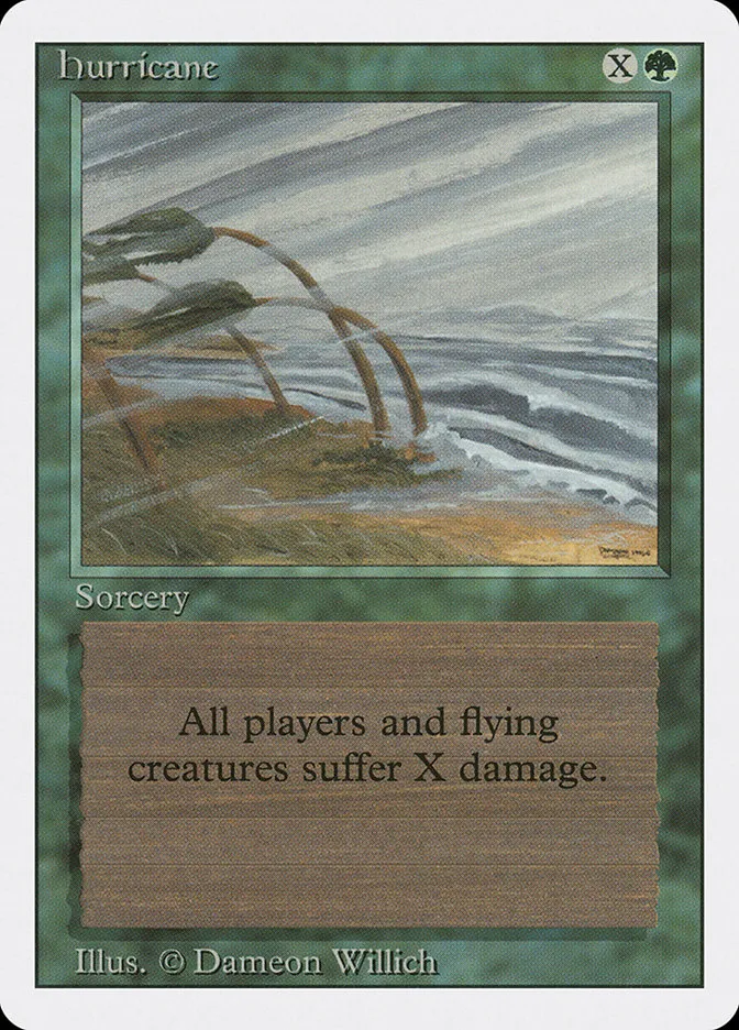 1994 Revised Edition Hurricane uncommon #202 uncommon card image