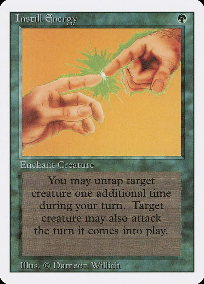 1994 Revised Edition Instill Energy uncommon #203 uncommon card image