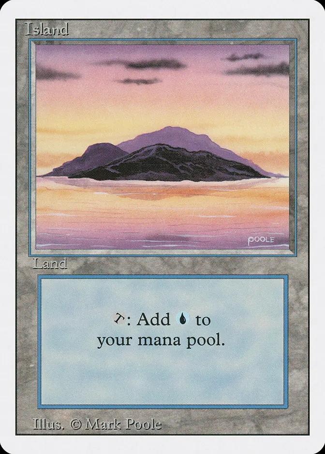 1994 Revised Edition Island common #295 common card image