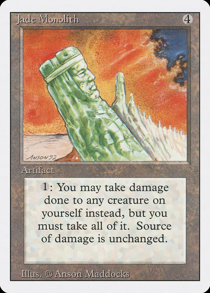 1994 Revised Edition Jade Monolith rare #255 rare card image