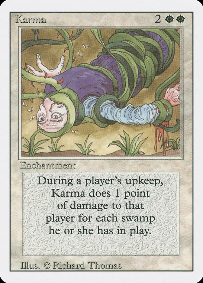 1994 Revised Edition Karma uncommon #26 uncommon card image