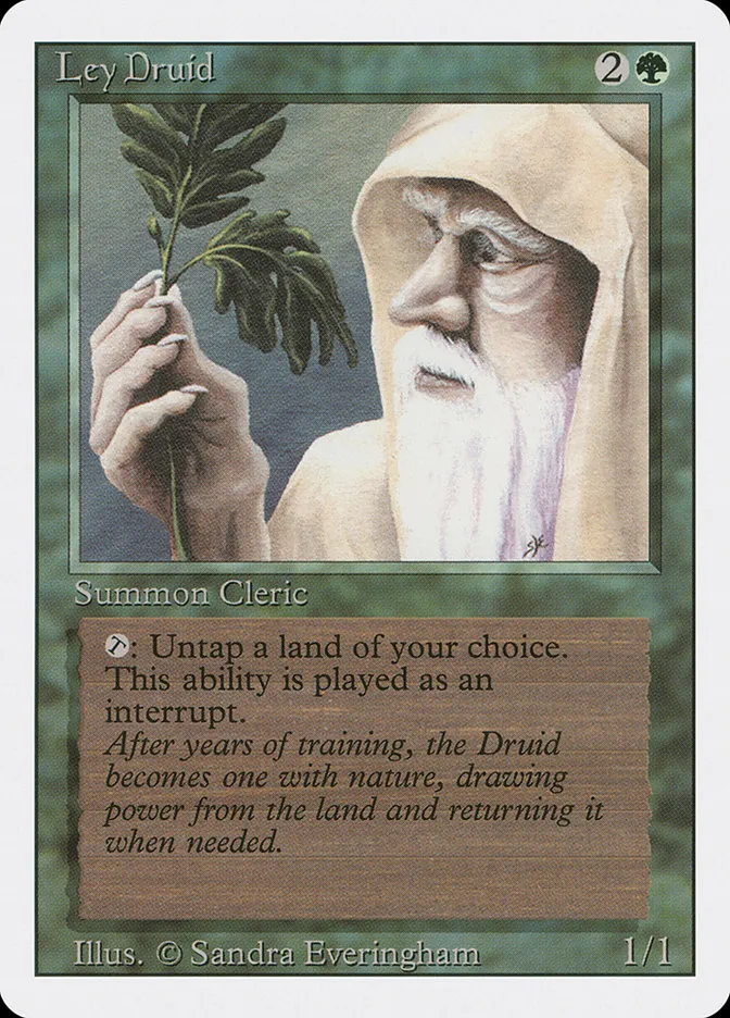 1994 Revised Edition Ley Druid uncommon #206 uncommon card image
