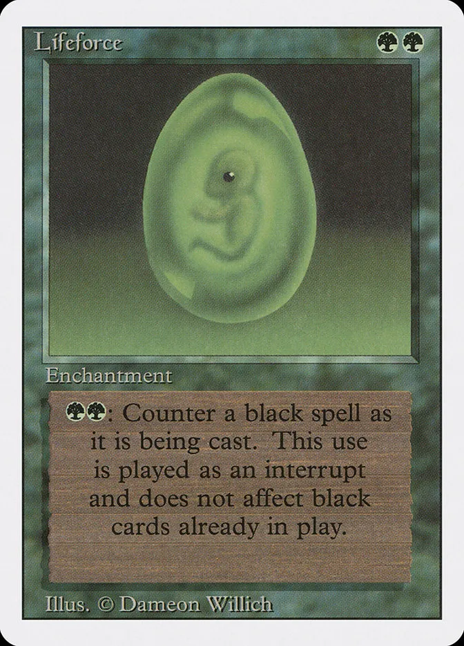1994 Revised Edition Lifeforce uncommon #207 uncommon card image