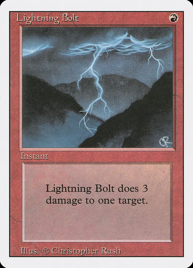1994 Revised Edition Lightning Bolt common #162 common card image