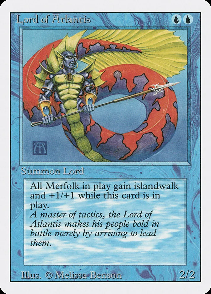 1994 Revised Edition Lord of Atlantis rare #64 rare card image