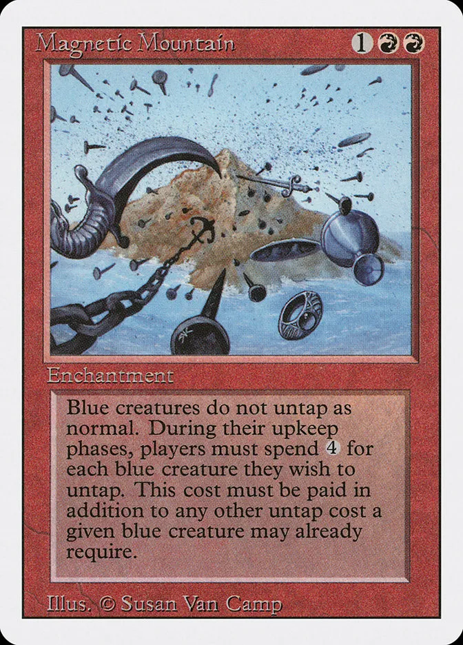 1994 Revised Edition Magnetic Mountain rare #163 rare card image