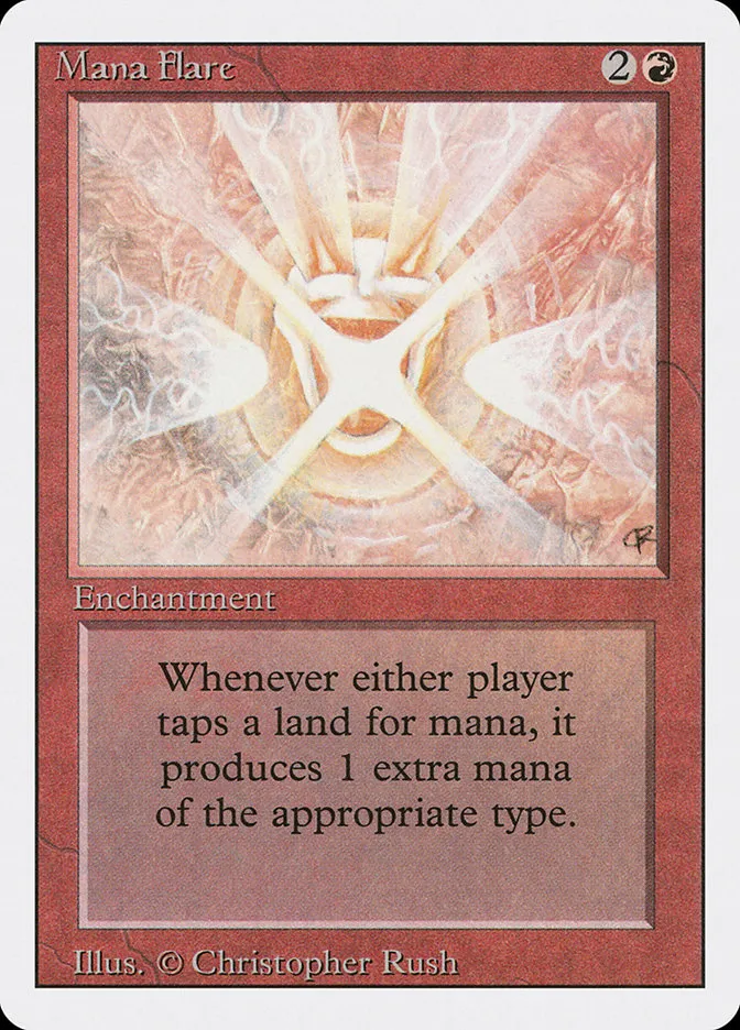 1994 Revised Edition Mana Flare rare #164 rare card image