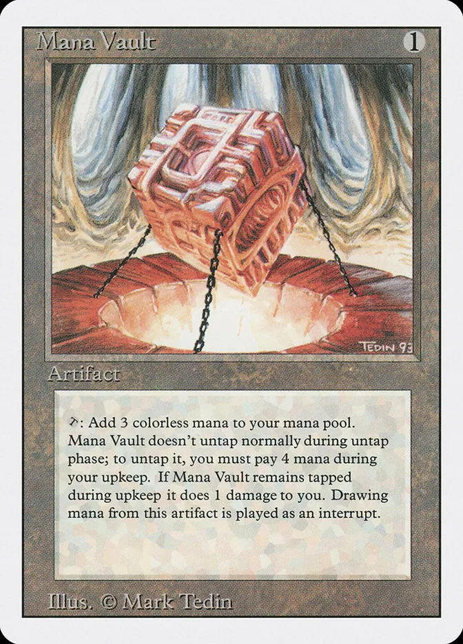 1994 Revised Edition Mana Vault rare #263 rare card image