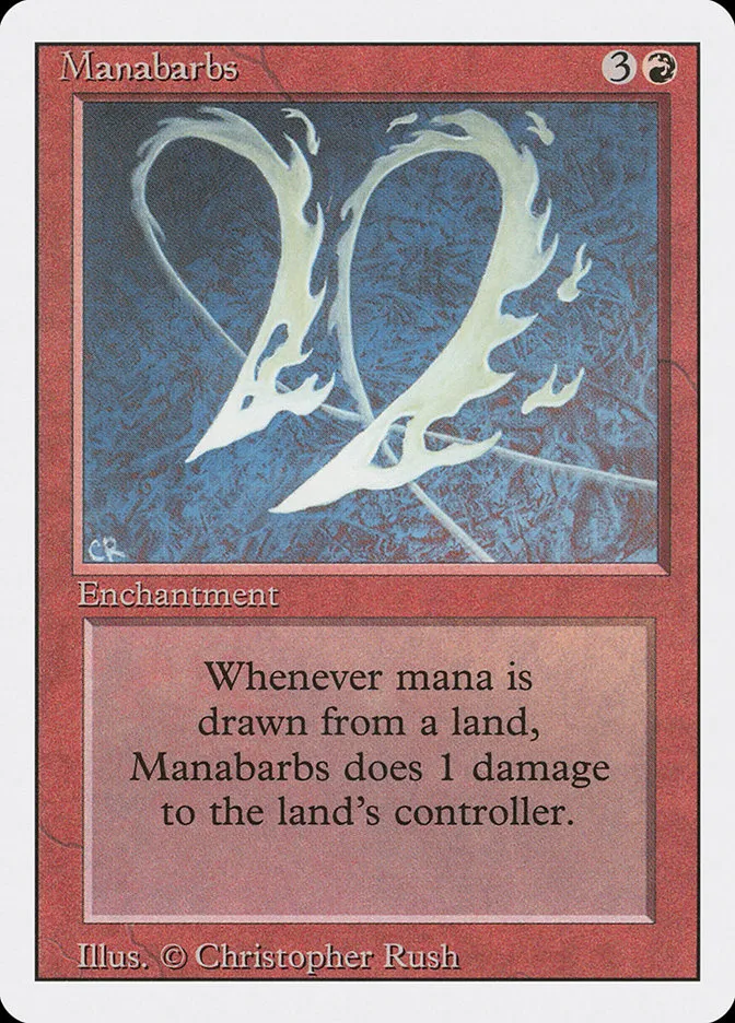 1994 Revised Edition Manabarbs rare #165 rare card image