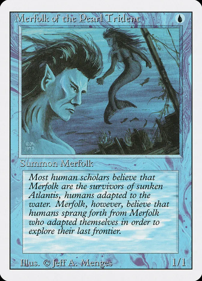 1994 Revised Edition Merfolk of the Pearl Trident #68 common card image