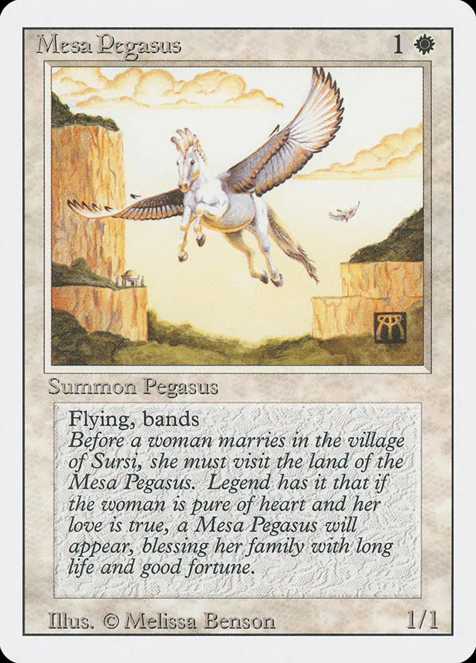 1994 Revised Edition Mesa Pegasus common #28 common card image