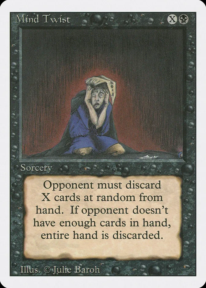 1994 Revised Edition Mind Twist #117 rare card image