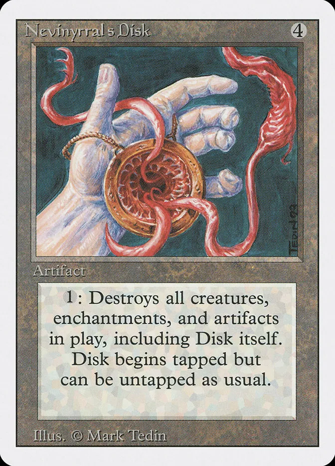 1994 Revised Edition Nevinyrral's Disk rare #267 rare card image