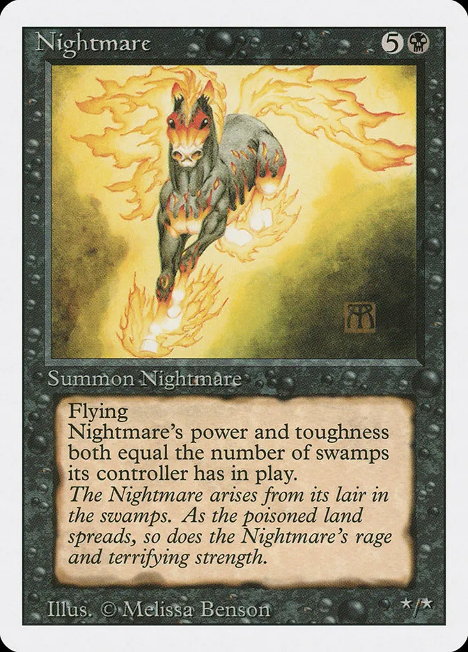 1994 Revised Edition Nightmare rare #120 rare card image