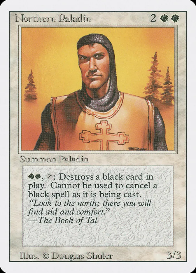 1994 Revised Edition Northern Paladin rare #29 rare card image