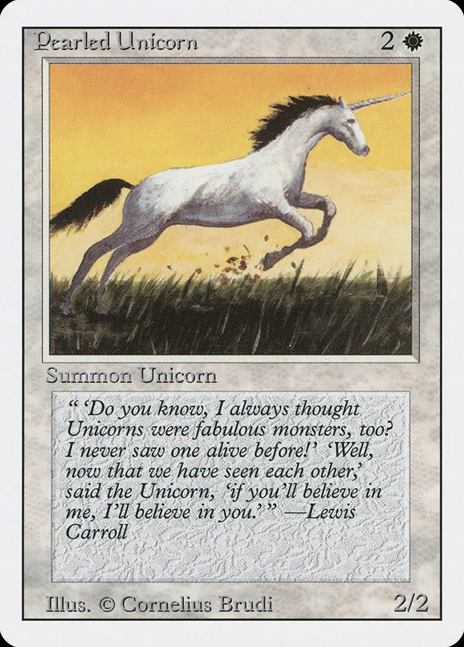 1994 Revised Edition Pearled Unicorn common #30 common card image