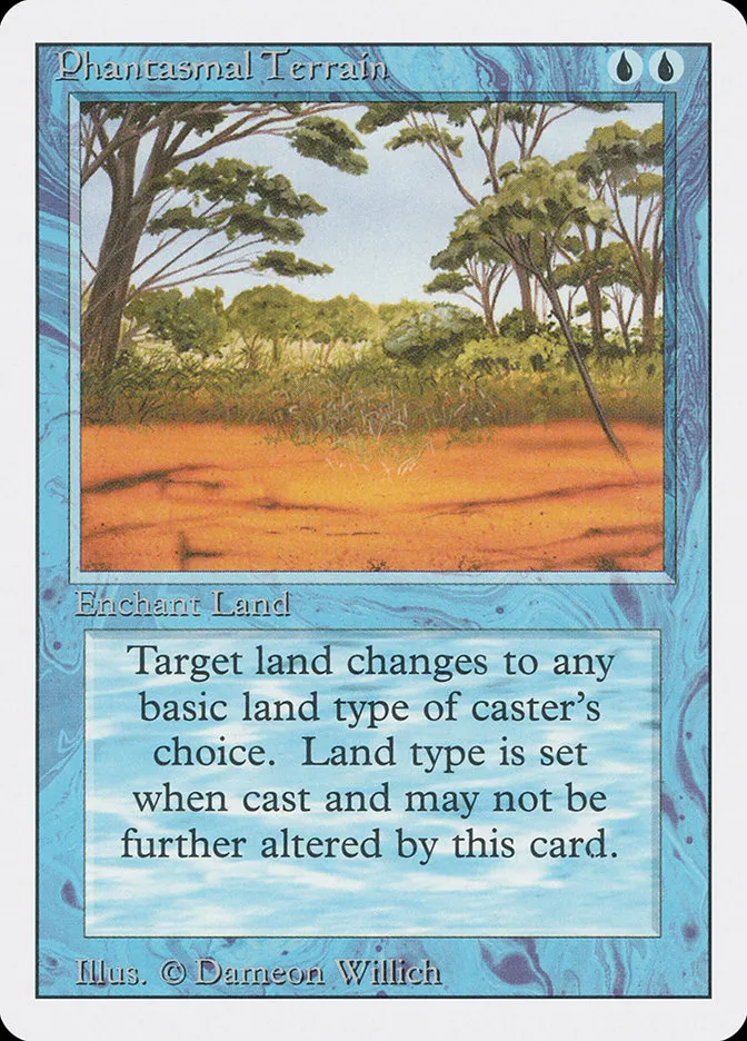 1994 Revised Edition Phantasmal Terrain common #70 common card image