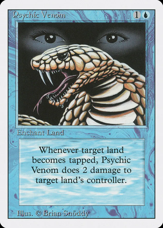 1994 Revised Edition Psychic Venom common #76 common card image