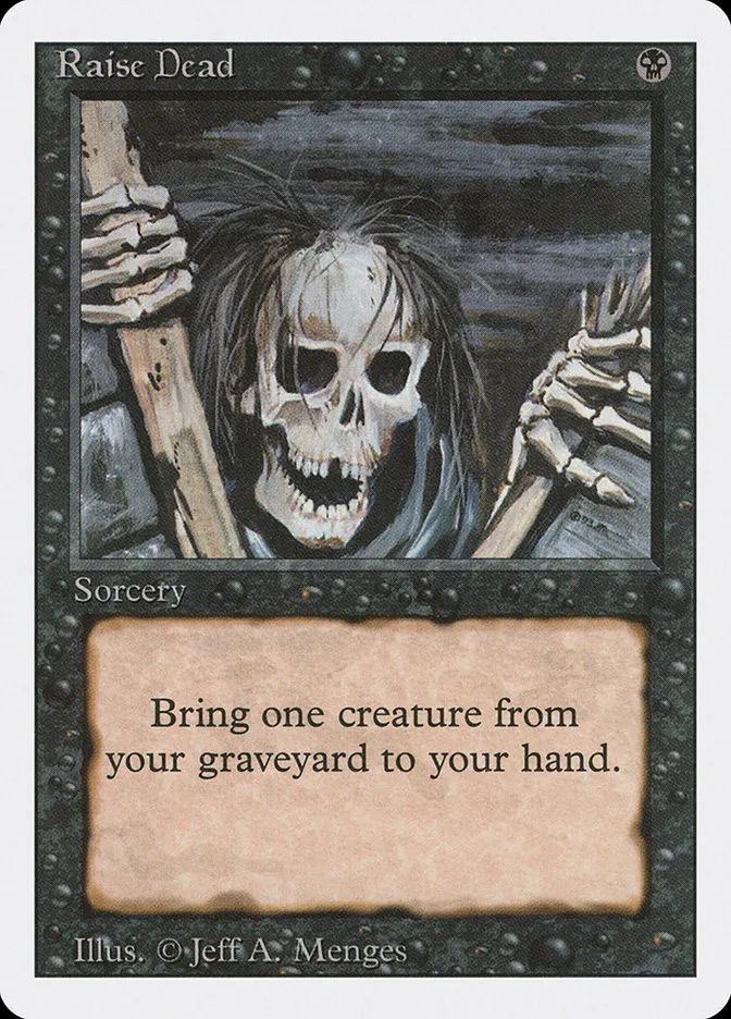 1994 Revised Edition Raise Dead common #124 common card image