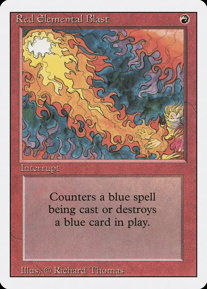 1994 Revised Edition Red Elemental Blast common #171 common card image