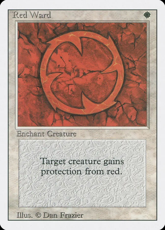 1994 Revised Edition Red Ward uncommon #33 uncommon card image