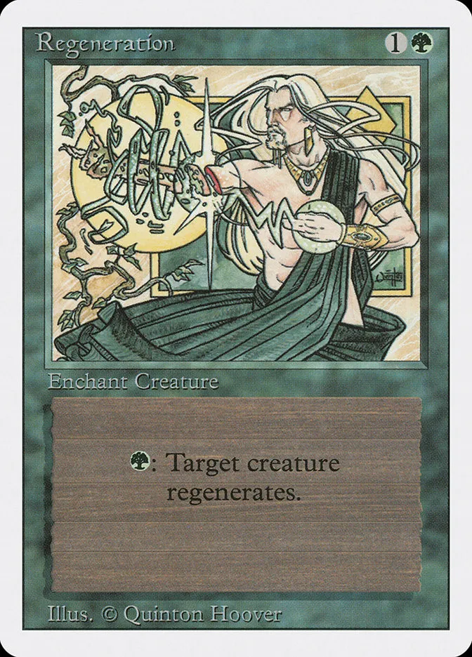 1994 Revised Edition Regeneration common #213 common card image
