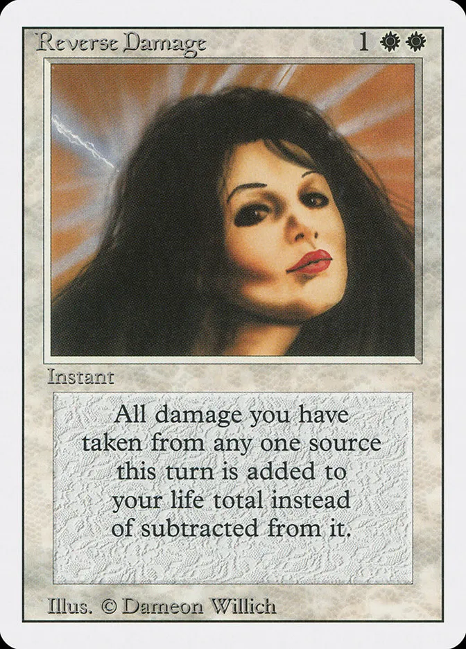 1994 Revised Edition Reverse Damage rare #35 rare card image