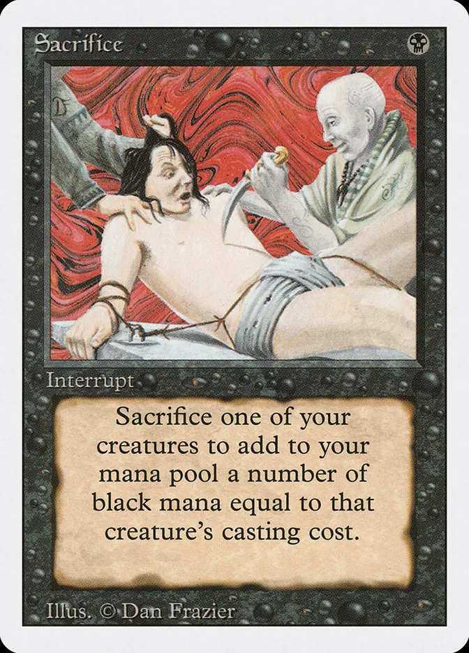 1994 Revised Edition Sacrifice uncommon #126 uncommon card image