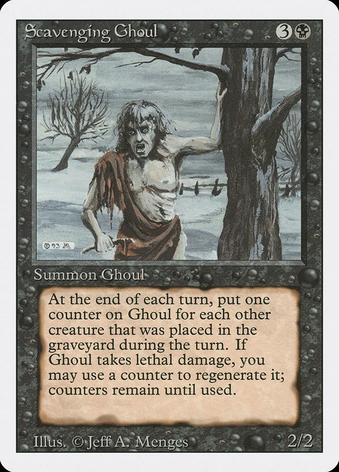 1994 Revised Edition Scavenging Ghoul uncommon #128 uncommon card image