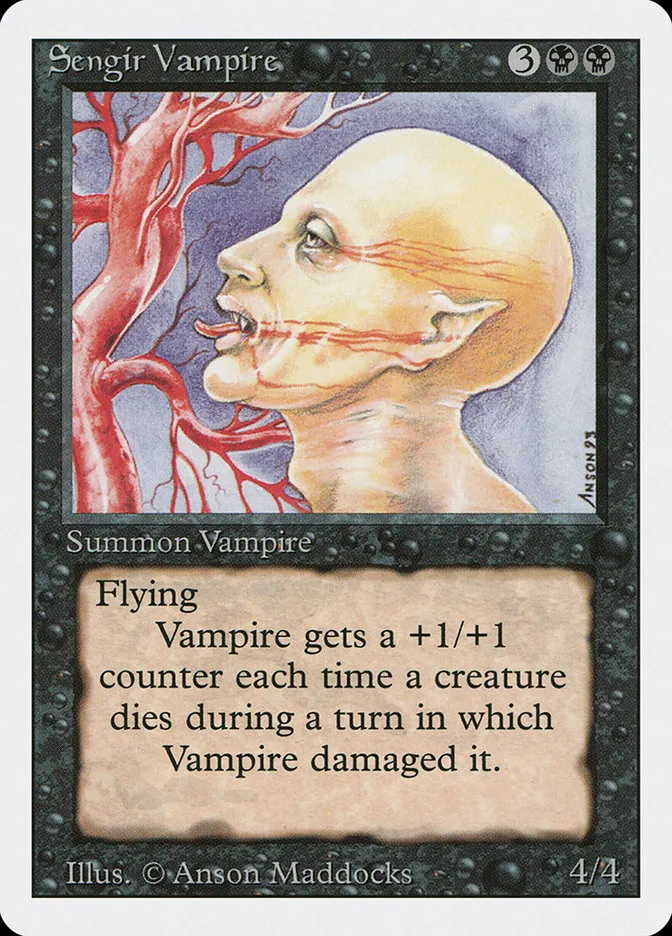 1994 Revised Edition Sengir Vampire uncommon #129 uncommon card image