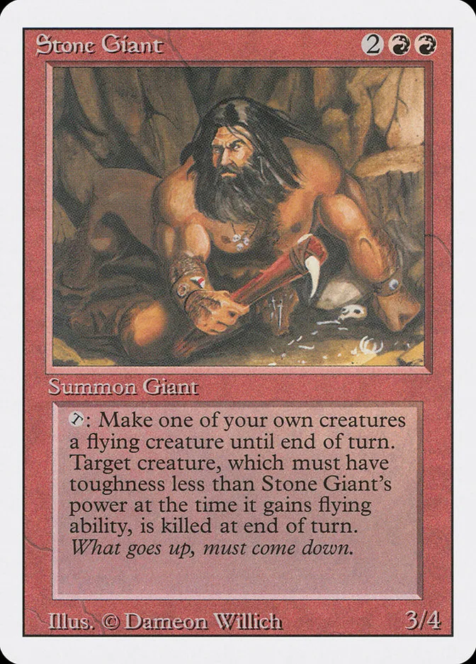 1994 Revised Edition Stone Giant uncommon #179 uncommon card image