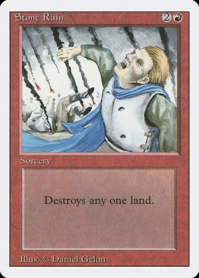 1994 Revised Edition Stone Rain common #180 common card image