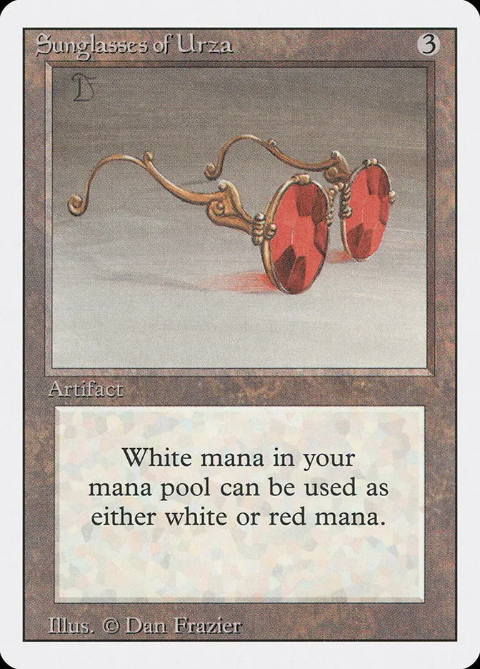 1994 Revised Edition Sunglasses of Urza rare #276 rare card image