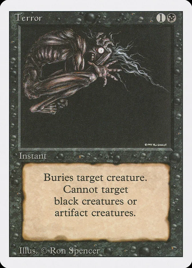 1994 Revised Edition Terror common #132 common card image