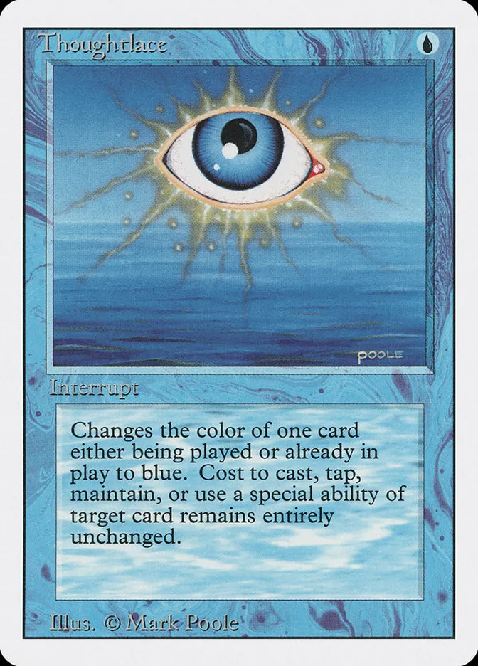 1994 Revised Edition Thoughtlace rare #85 rare card image