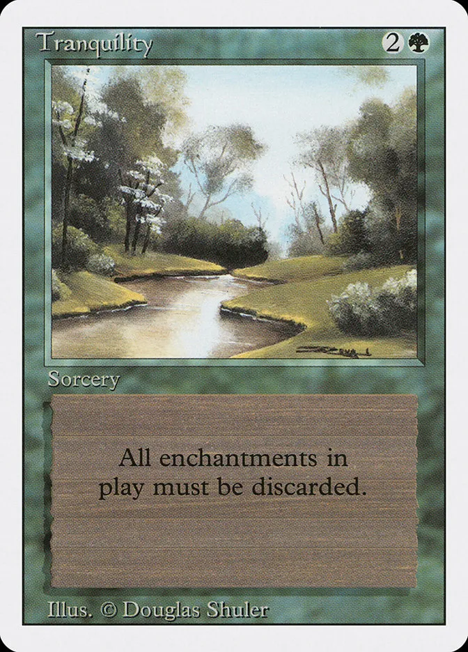 1994 Revised Edition Tranquility common #221 common card image