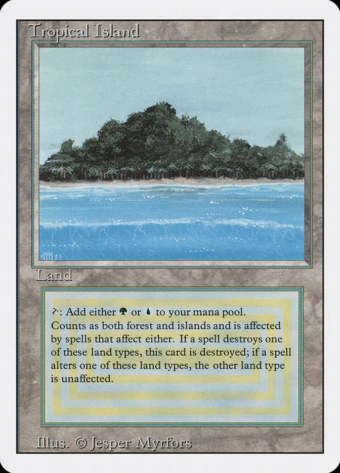 1994 Revised Edition Tropical Island rare #288 rare card image