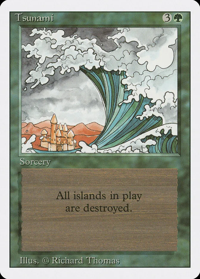 1994 Revised Edition Tsunami uncommon #222 uncommon card image
