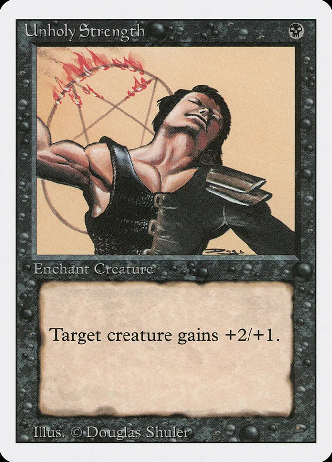 1994 Revised Edition Unholy Strength common #133 common card image